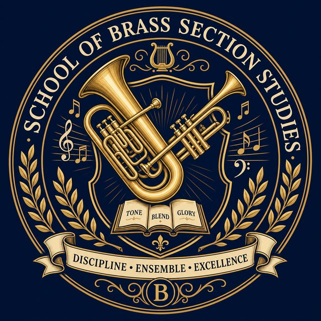 Crest for the School of Brass Section Studies